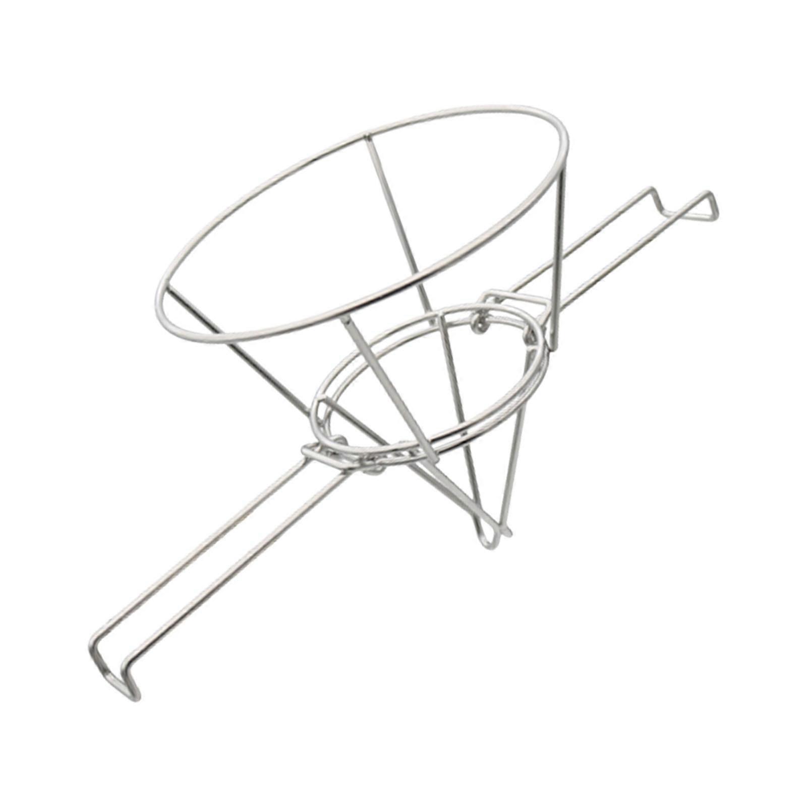 Practical Oil Filter Suitable for Electric Fryers Rust Resistant 304 Stainless Steel Cone Strainer with Quick Assembly Multicolor