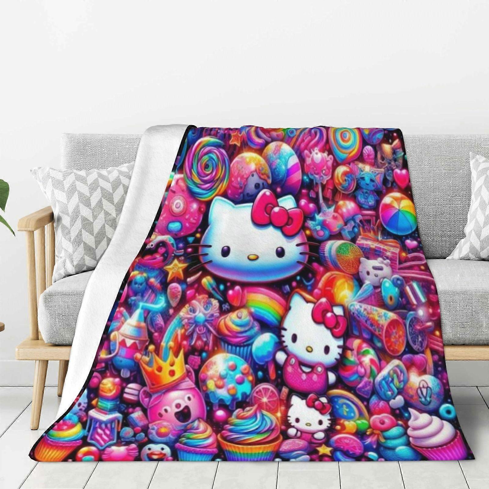 Couverture polaire Hello Kitty ultra douce et confortable, literie pour enfants - Super douce 60"X50"