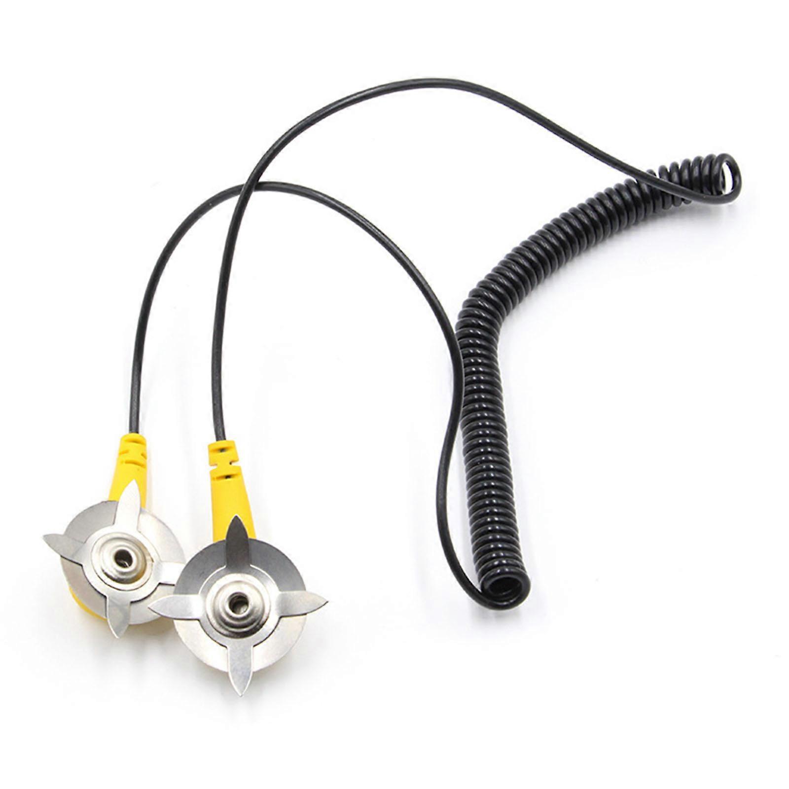 Conductive Electrostatic Grounding Wire Anti Static Spring Grounding Wire Electrostatic Adjustable 180cm Grounding Cord Multicolor