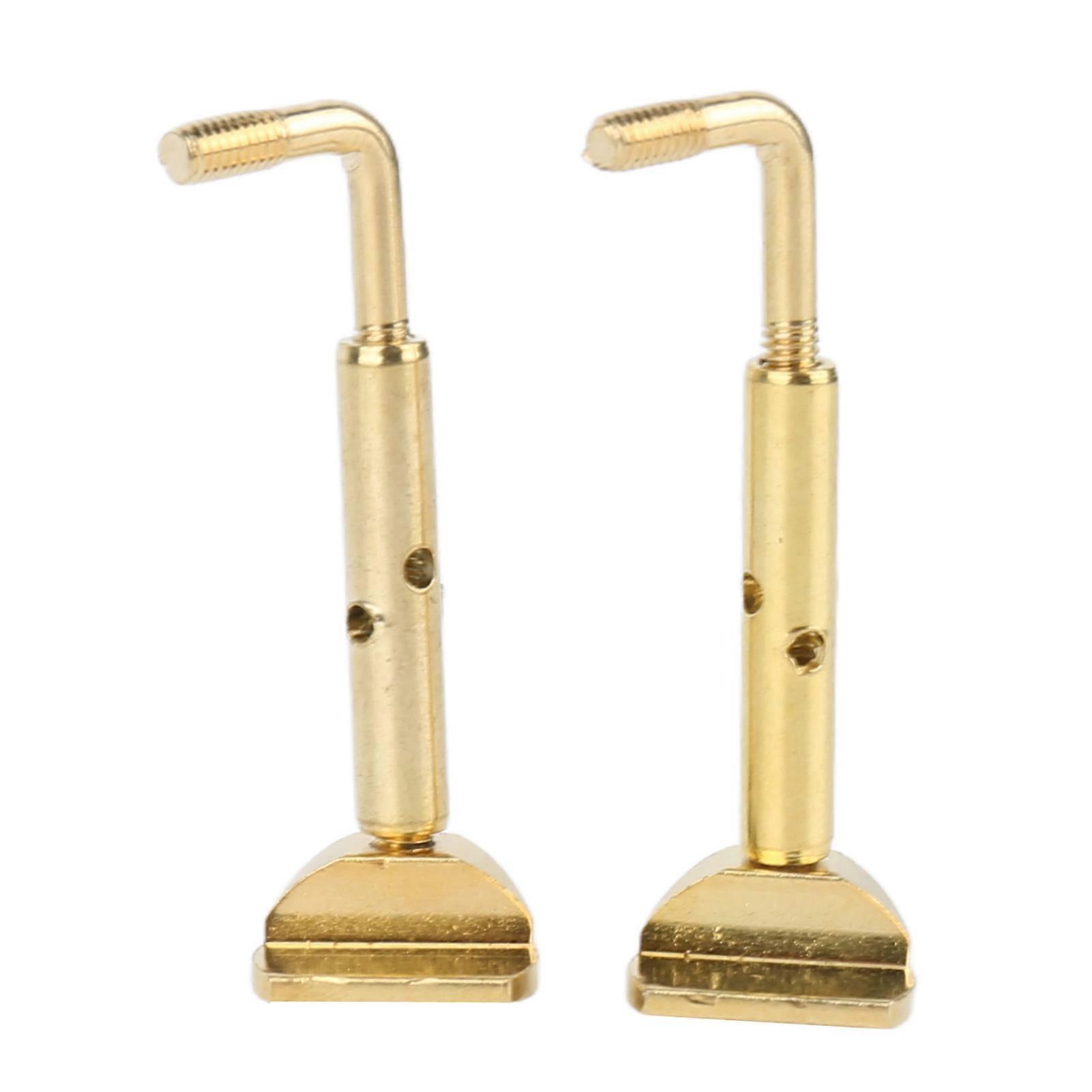 2Pcs Violin Fine Tuner Tone Quality Improvement Accurate Violin String Fine Adjuster for Replacement Tuning