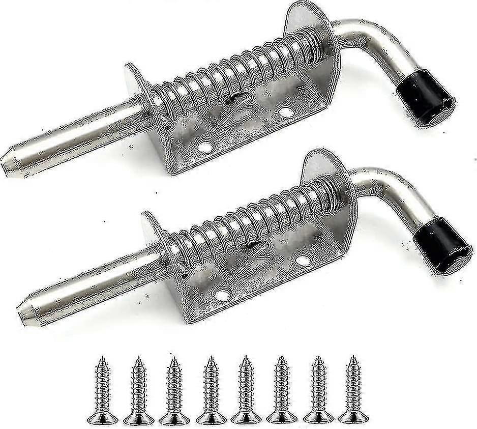 ガレージドア、小屋、庭、鶏小屋のための2パックステンレス鋼のばねのラッチをロードした(128mm)