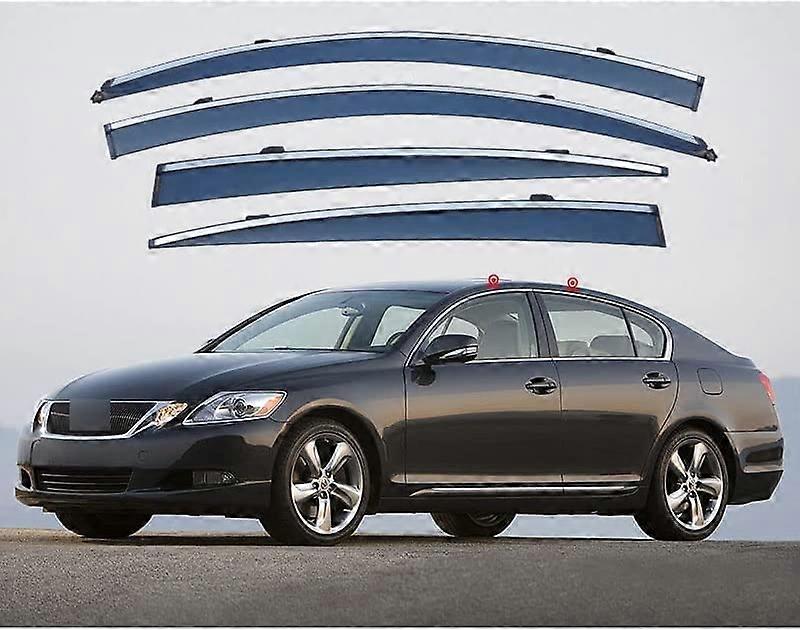 Side Window Rain Strip For GS S190 L10 20062011 Car Window Visor Guard Vent Cover Trim