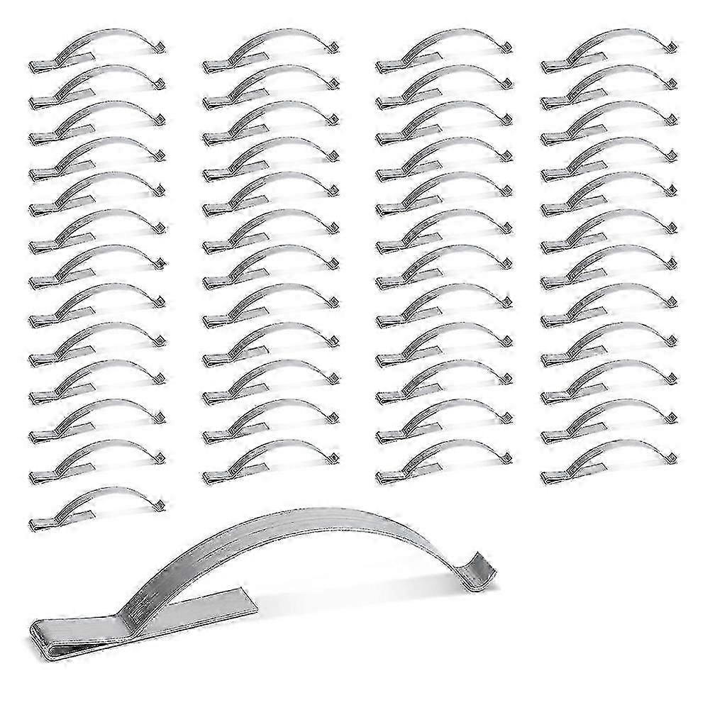 50 Pcs Window Screen Tension Spring, Corner Mount Flat Window Spring Stainless Steel Window Screen C Edition 0709