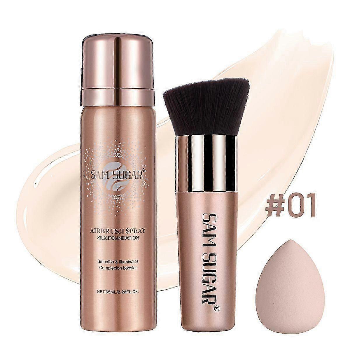 Magic Minerals Airbrush Foundation Spray - Silky Mist for Flawless, Natural Coverage and Setting on Mature Skin
