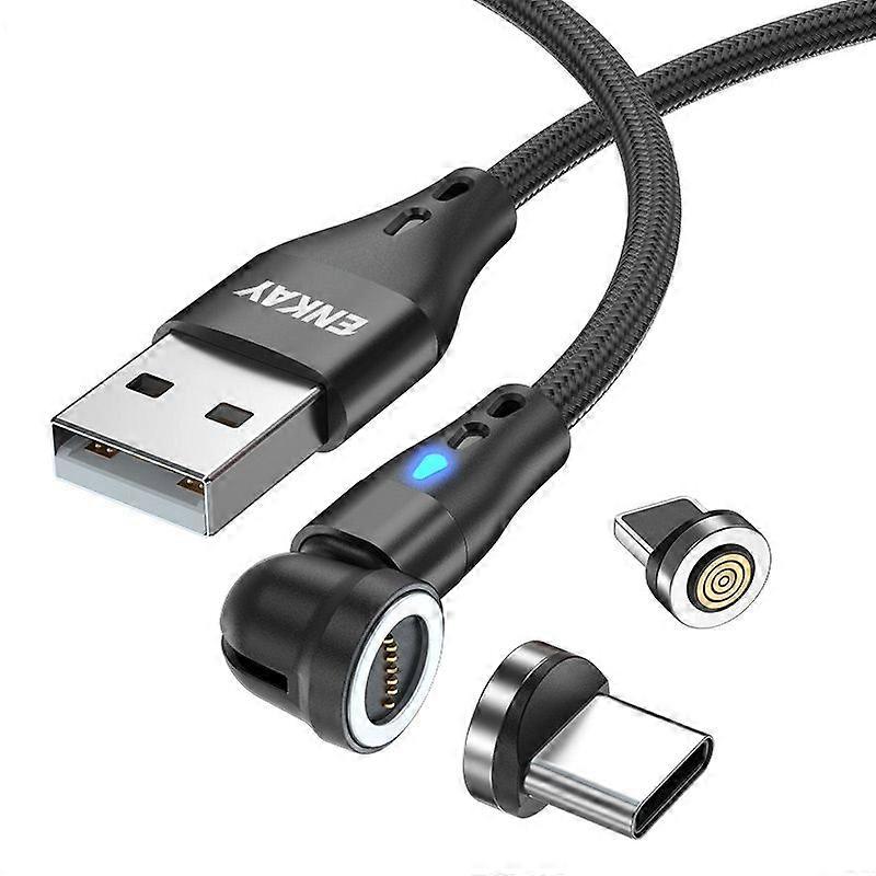 3A USB to Type-C / 8 Pin Magnetic Fast Charging Cable
