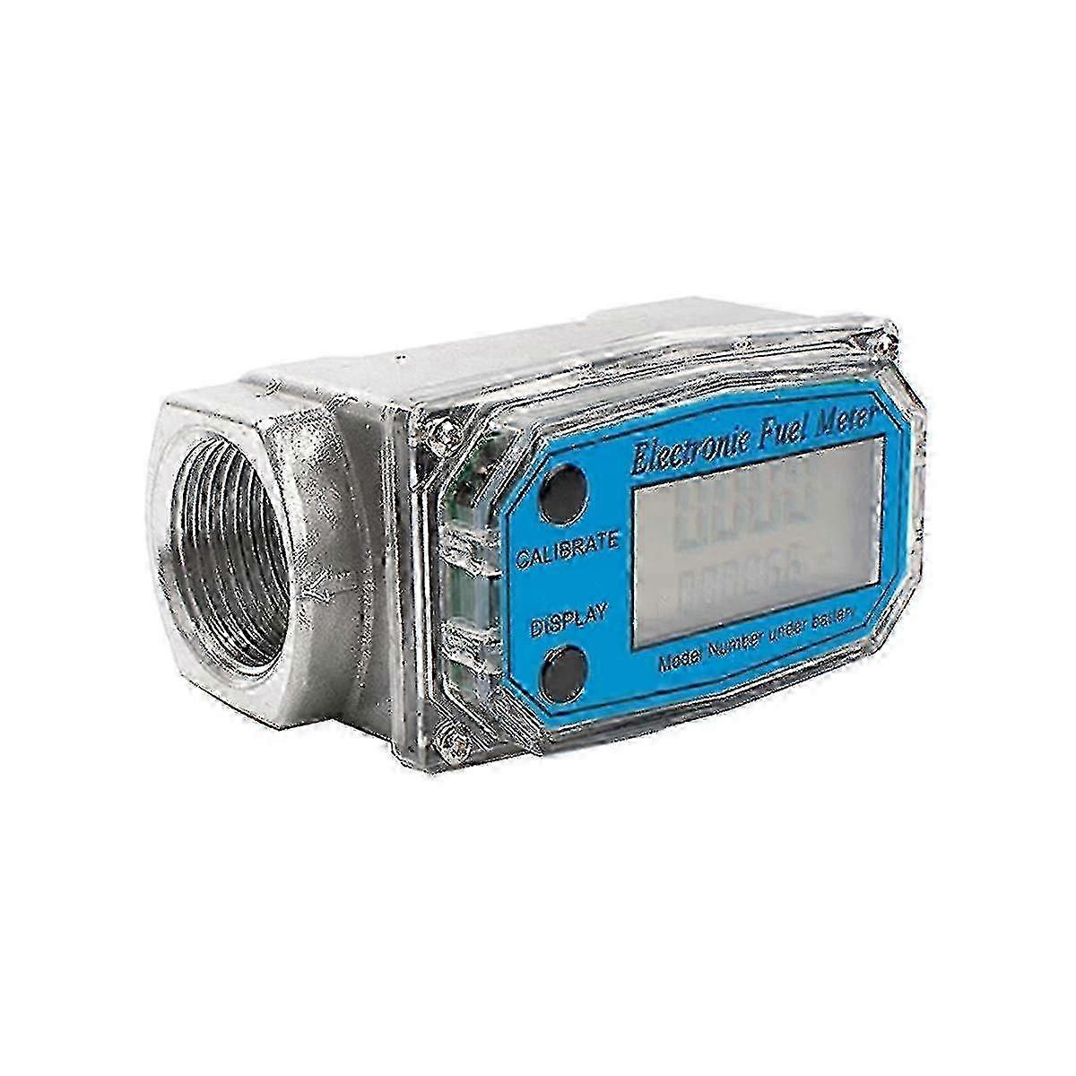 1.5 Inch Digital Turbine Flow Meter, LCD Display Fuel Water Flow Meter, Flowmeter for Gasoline Water