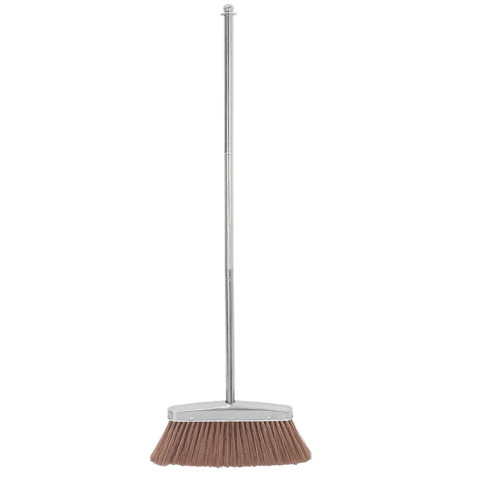Stainless Steel Handle Broom for Cleaning Wide Angle Head for Efficient Use