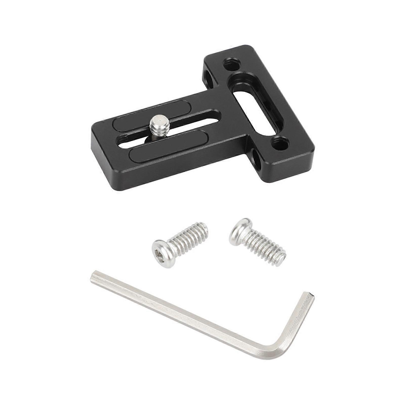 Quick Install Metal Camera Mounting Plate 1/4" Thread Adapter Universal Monitor Cage Compatibility Multicolor