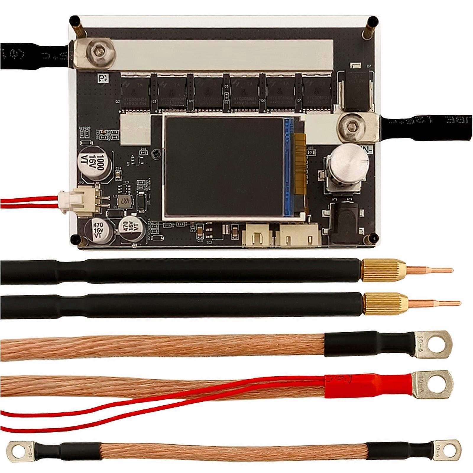 Modifiable Current Mark Welding Tool For Thick Metal Tape Using Super Capacitors Otherwise Tall Capacity Batteries Multicolor
