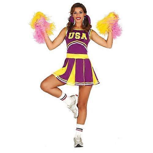Fiestas Guirca Womens/Ladies Cheerleader Costume