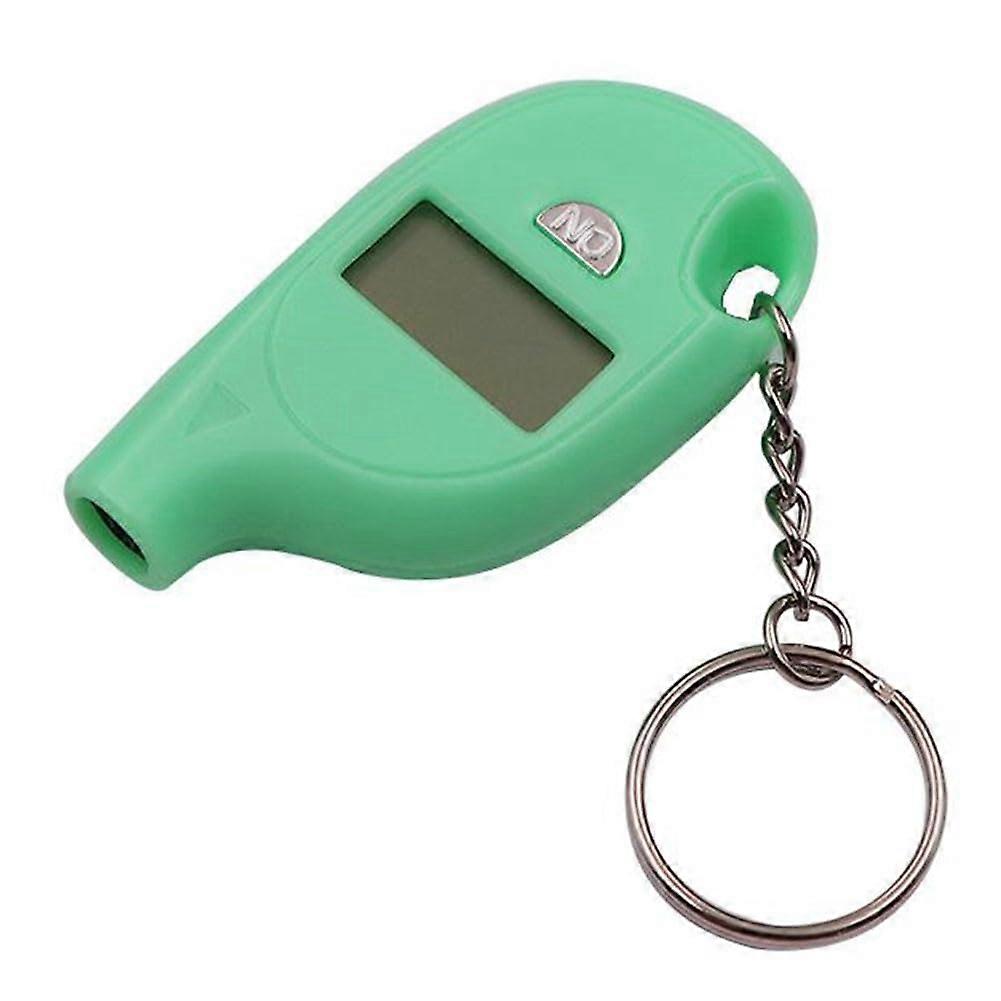 Digital Tire Pressure Gauge with LCD Display and Keychain for Car PSI KPa Bar cm² Black Green