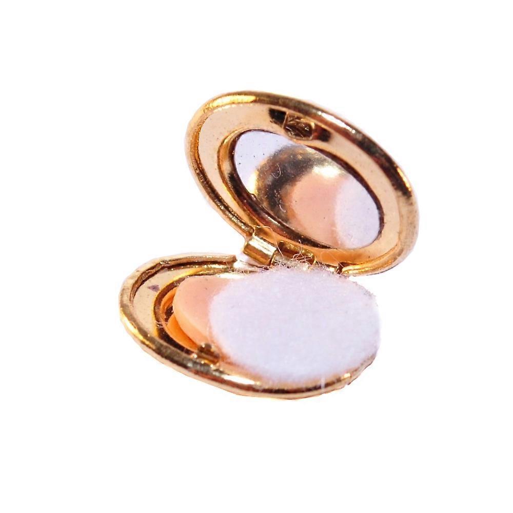 دمى البيت الذهب ماكياج المدمجة غرفة نوم مصغرة خلع الملابس الجدول التبعي 1:12