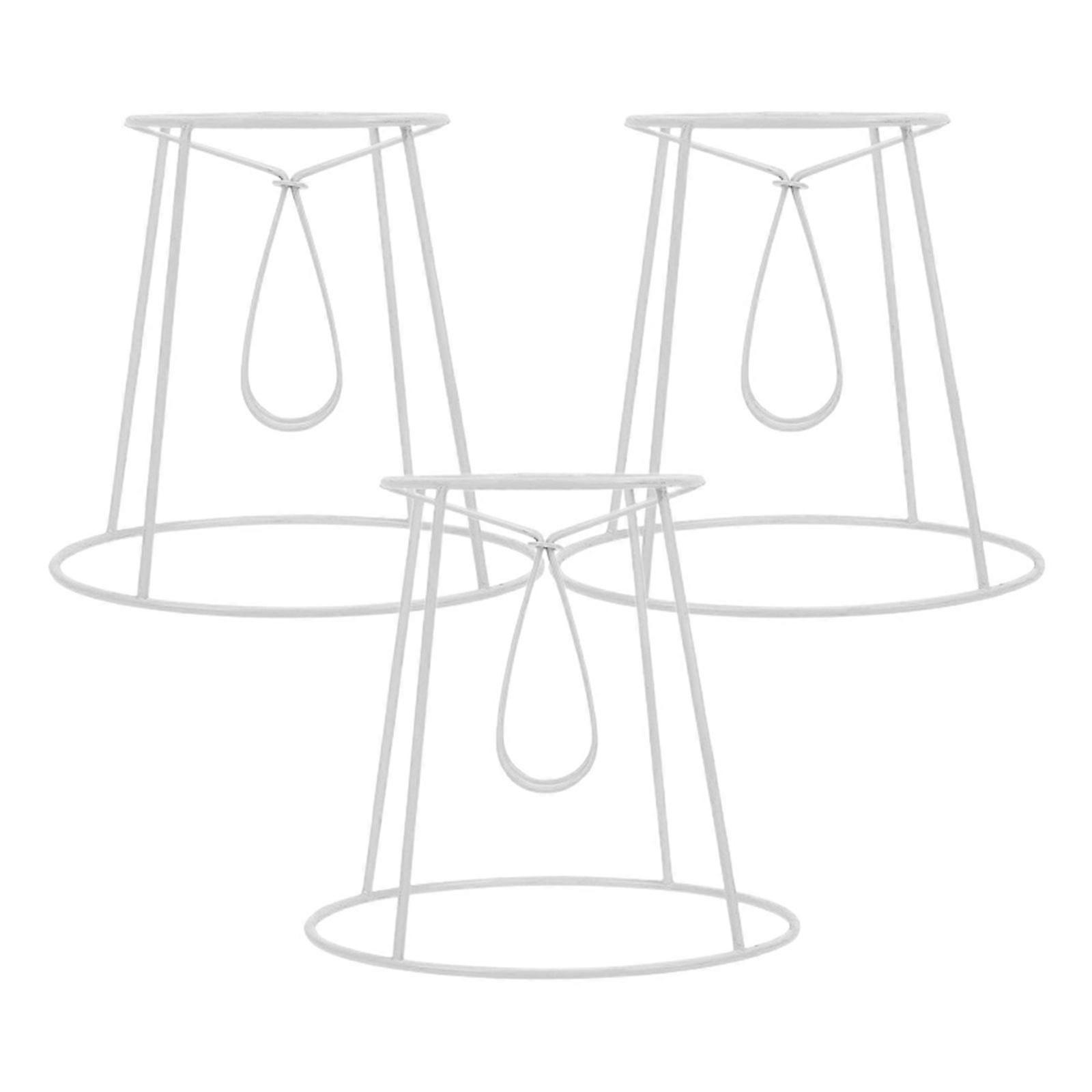 3pcs Simple Table Light Shade Frames Creative Desk Lampshade Frames DIY Lampshade Frames