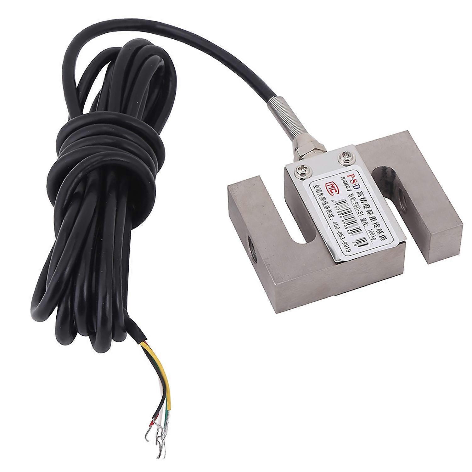 S TYPE High Precision Load Cell Scale Sensor Weighting Sensor With Cable 100KG