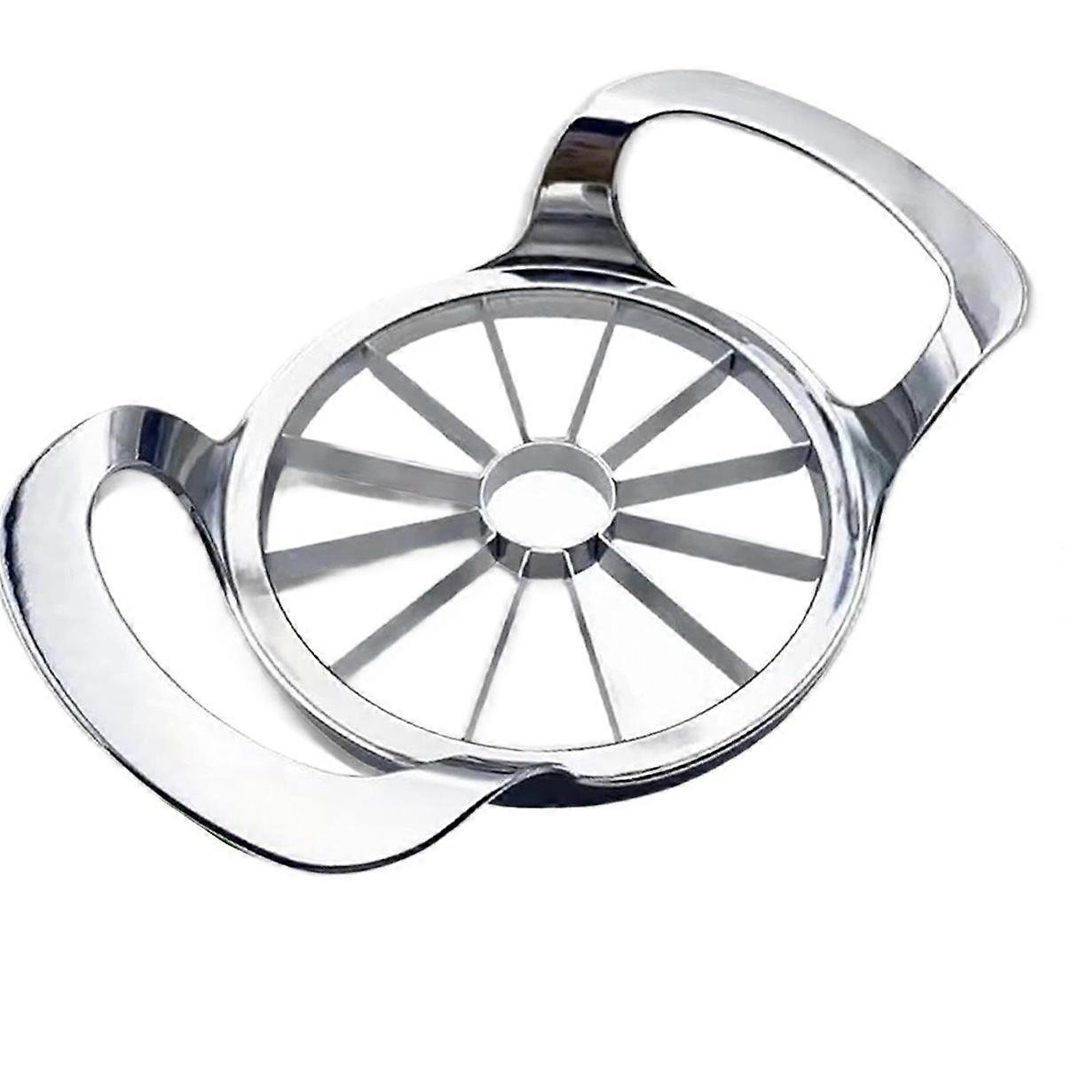 Fruit Slicer and Corer 12-Blade Stainless Steel Fruit Cutter-Frosted Handle Comfortable to Use