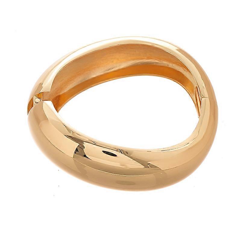 Bracelet, Metallic Wide Twisted Irregular Geometric Open - Exaggerated Minimalist Elegant High-End for Women