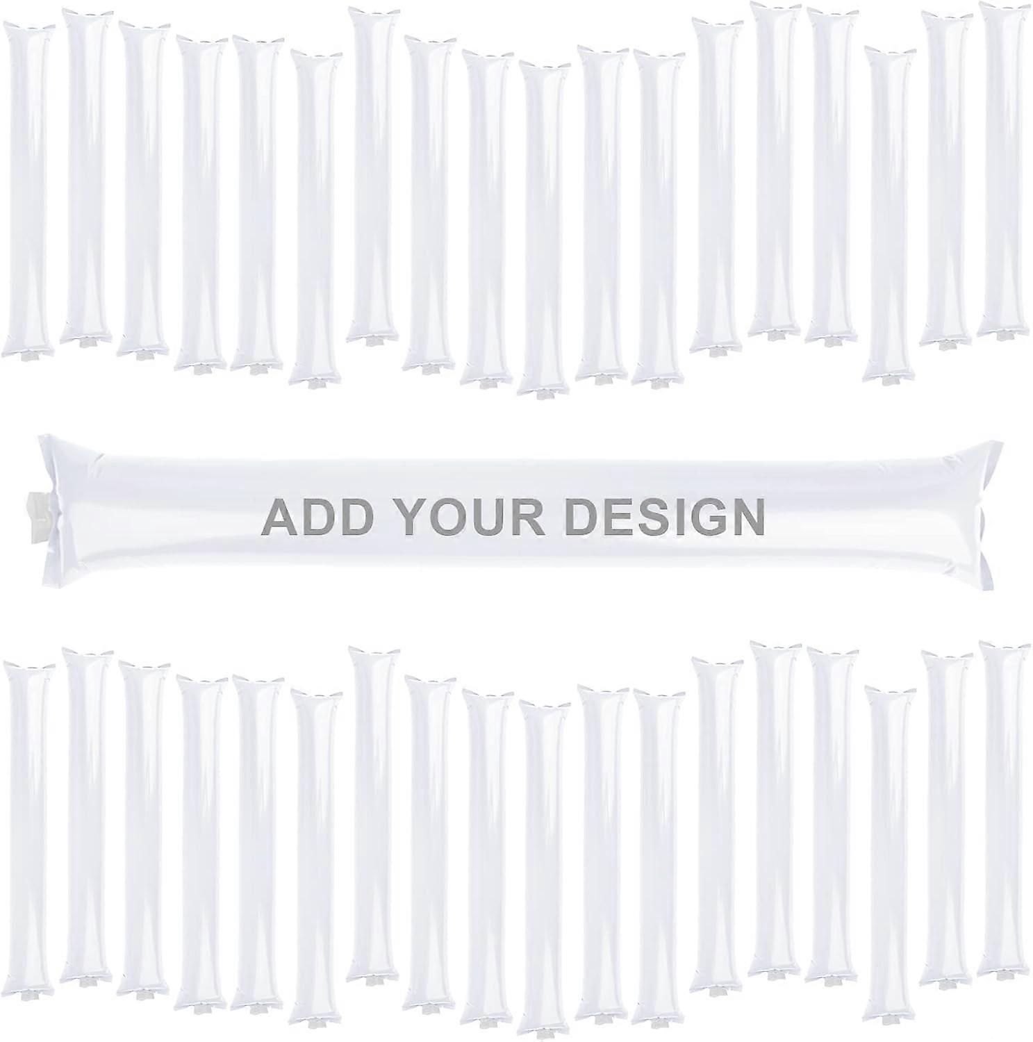 50pcs Custom Logo Thunder Sticks Cheer Sticks Party Noise Maker Inflatable Bambam Cheering Clappers Events Cheerleading Stick