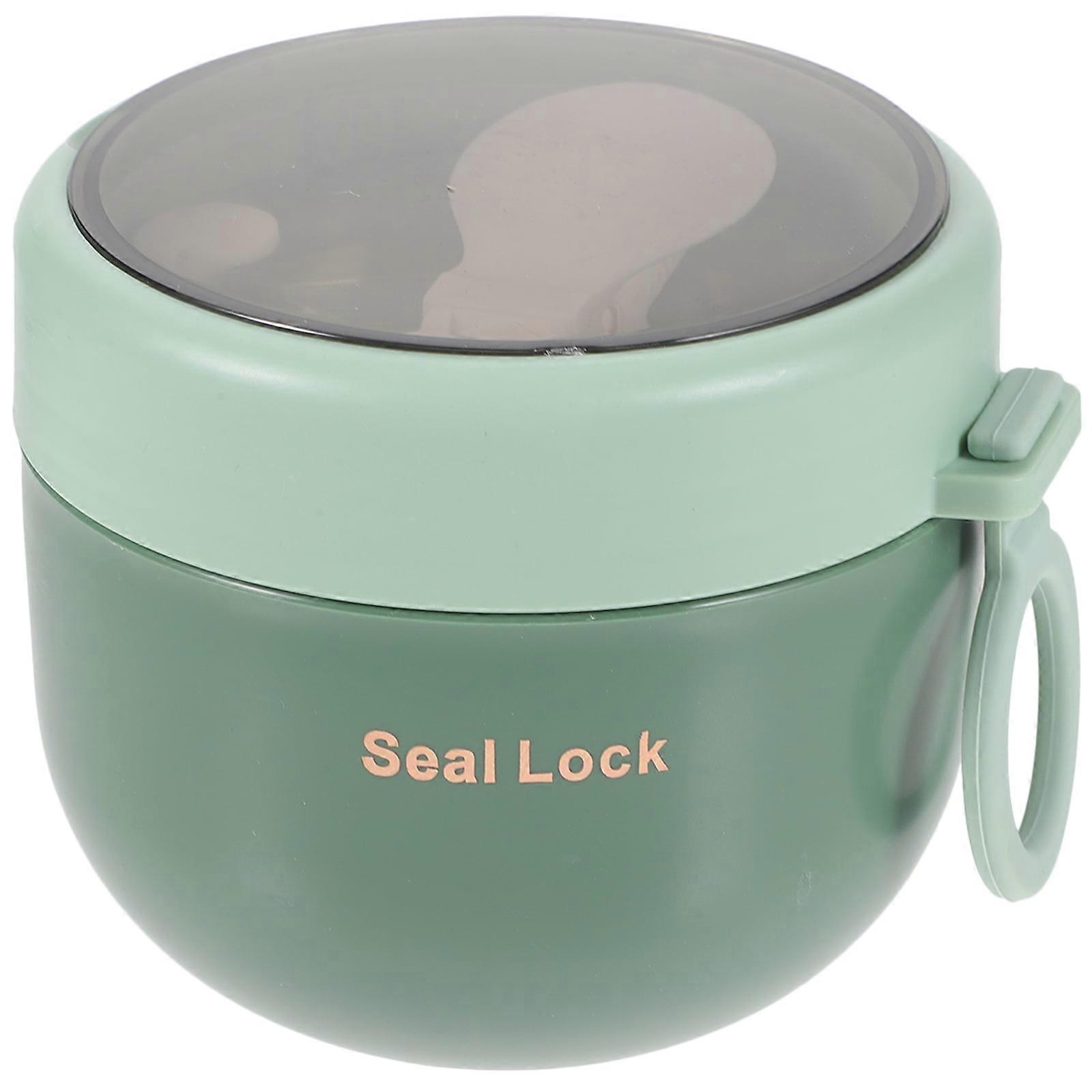 Breakfast Cup with Handle Airtight Bowl Colored Oatmeal Container Overnight Oats Containers Leakproof