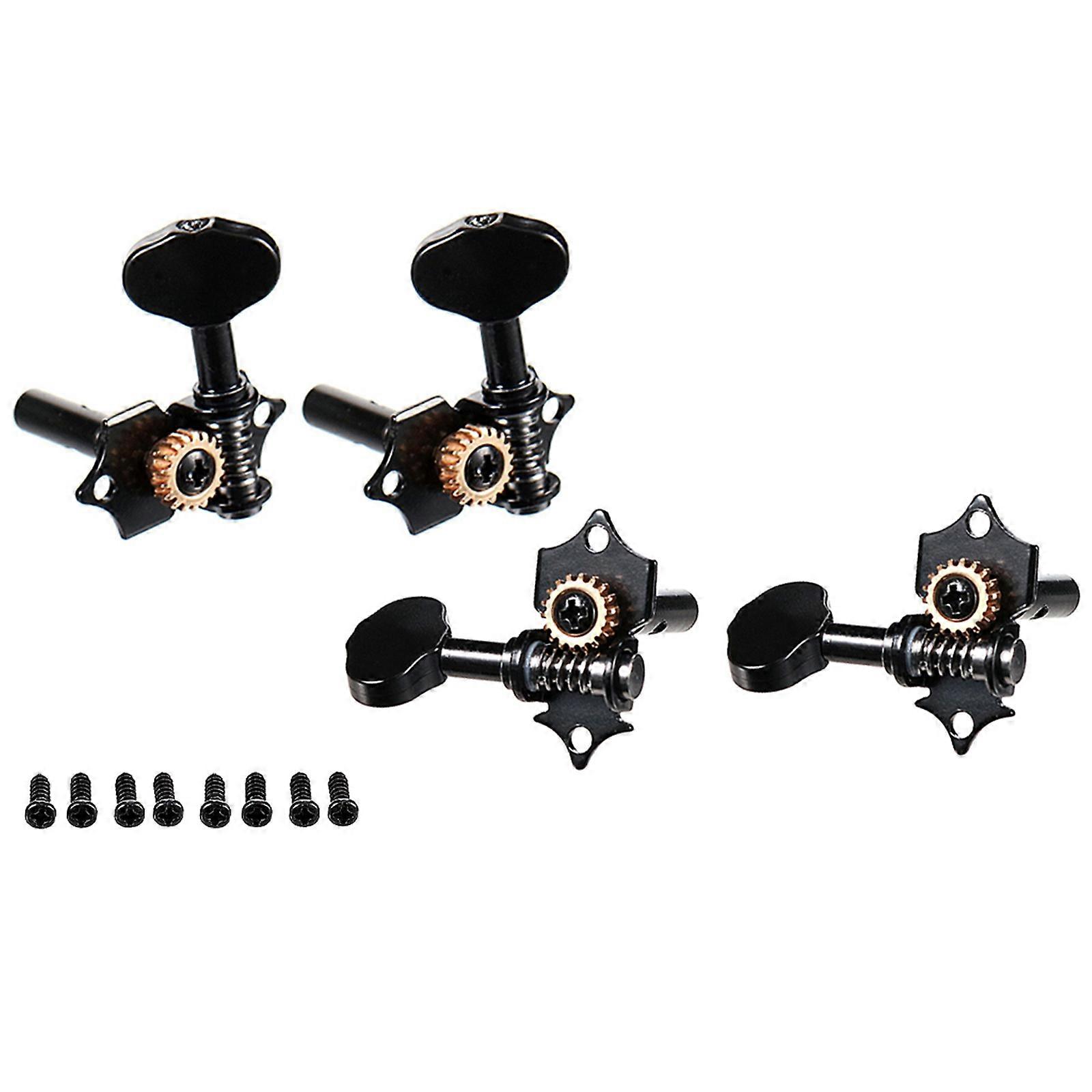 Guitar String Tuning Pegs Guitar Machine Heads Set Guitar String Tuning Keys Tuners for Acoustic Electric Guitar 2R2L Multicolor