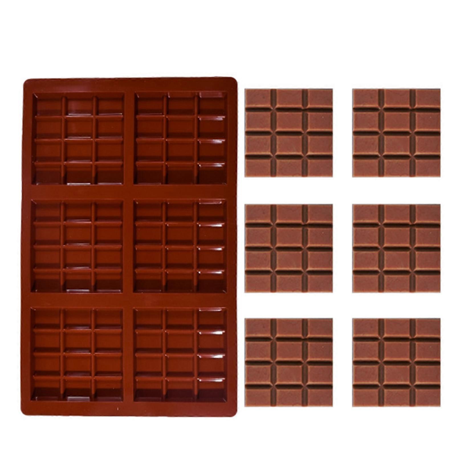 Rectangular Chocolate Mold Easy Release Silicone Mould for DIY Candy and Baking Projects Sugarcraft Molding Tool Multicolor