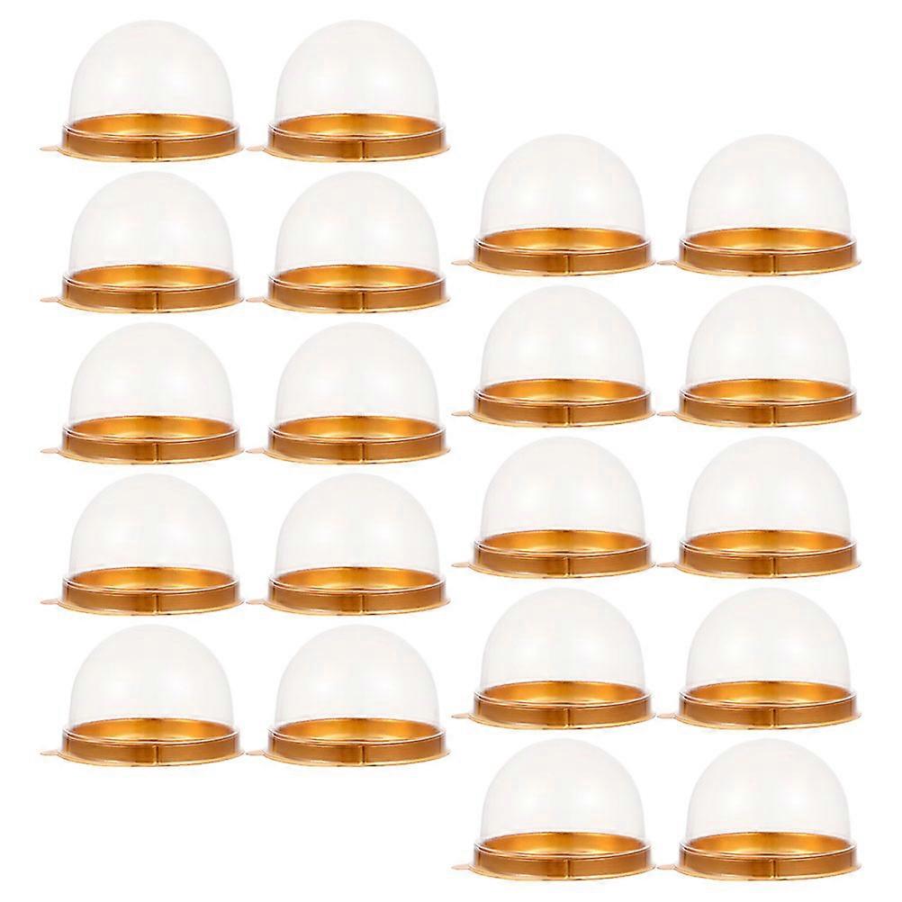 Mini Containers Plastic Dome for Cake Storage 100Pcs Set