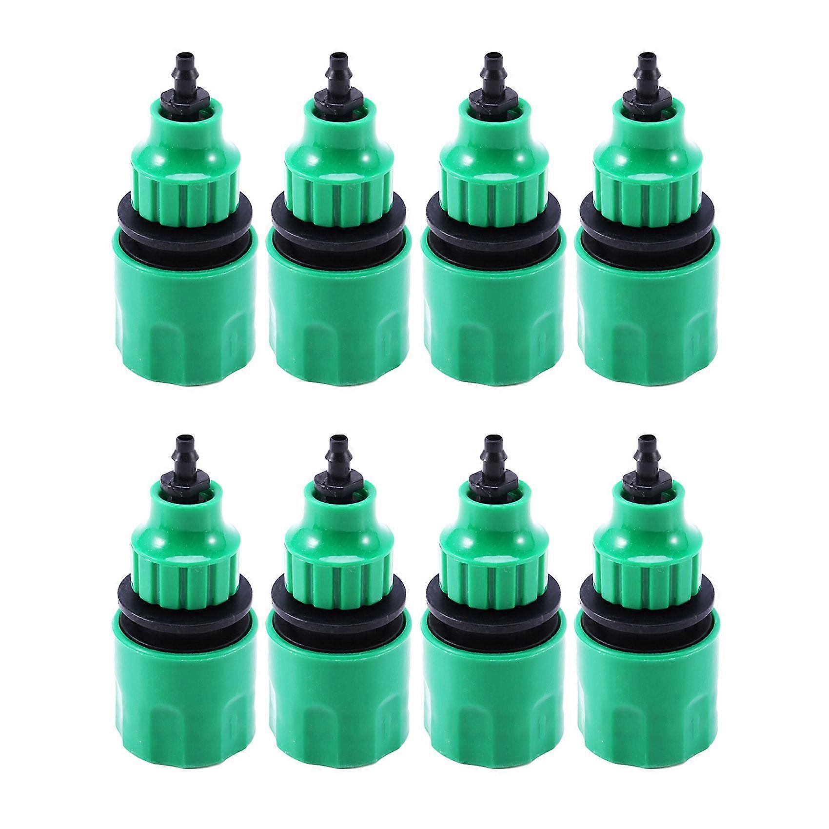 Garden Hose Pipe One Way Adapter Tap Connector Fitting for Irrigation 8-pack