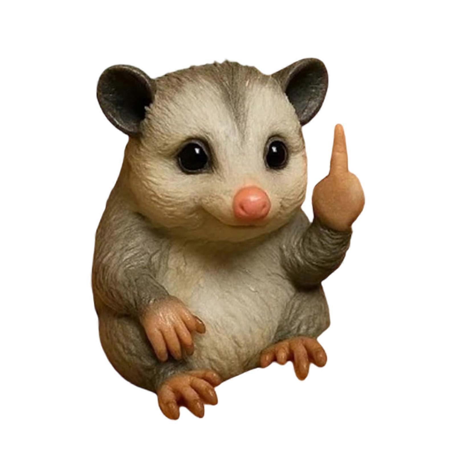 Mini Middle Finger Animal Middle Finger Statue Little Figurine,Office Desktop Us