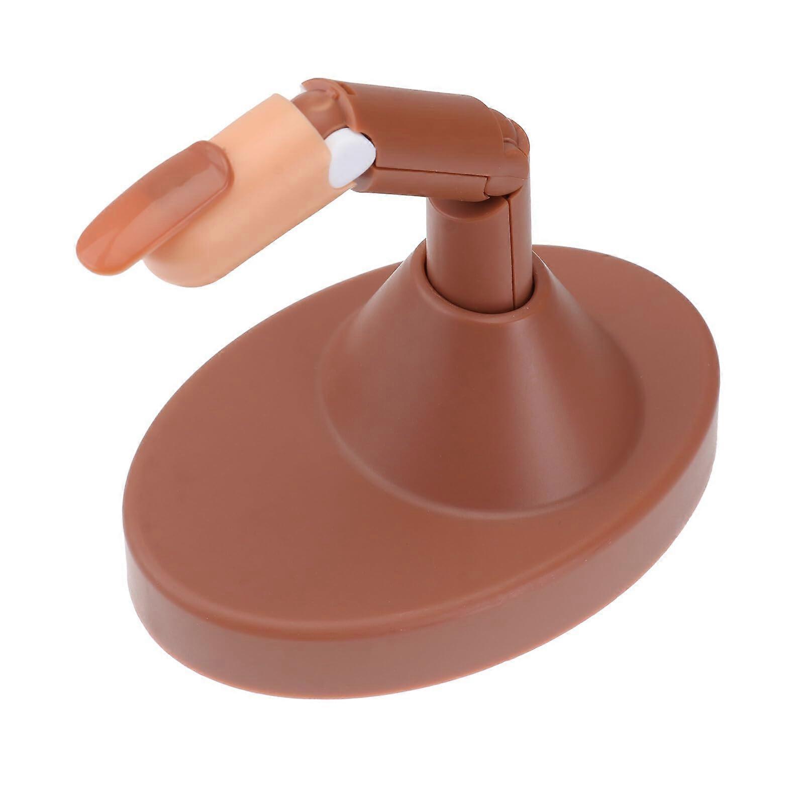 Nail Practice Hand with Base  Realistic Fake Nails for Training, Reusable Tool for Beginners and Salons