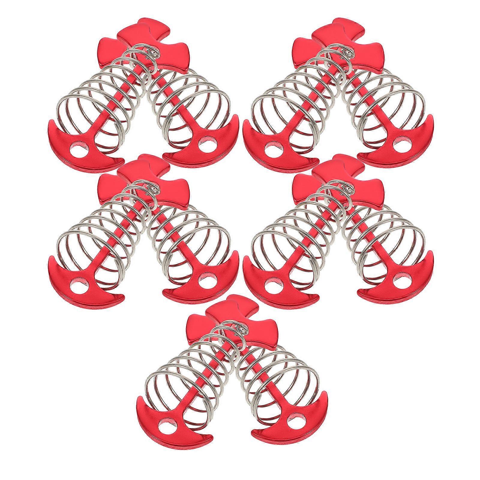 Outdoor Deck Anchors Fish Bone Tent Tie Downs for Camping 30Pcs