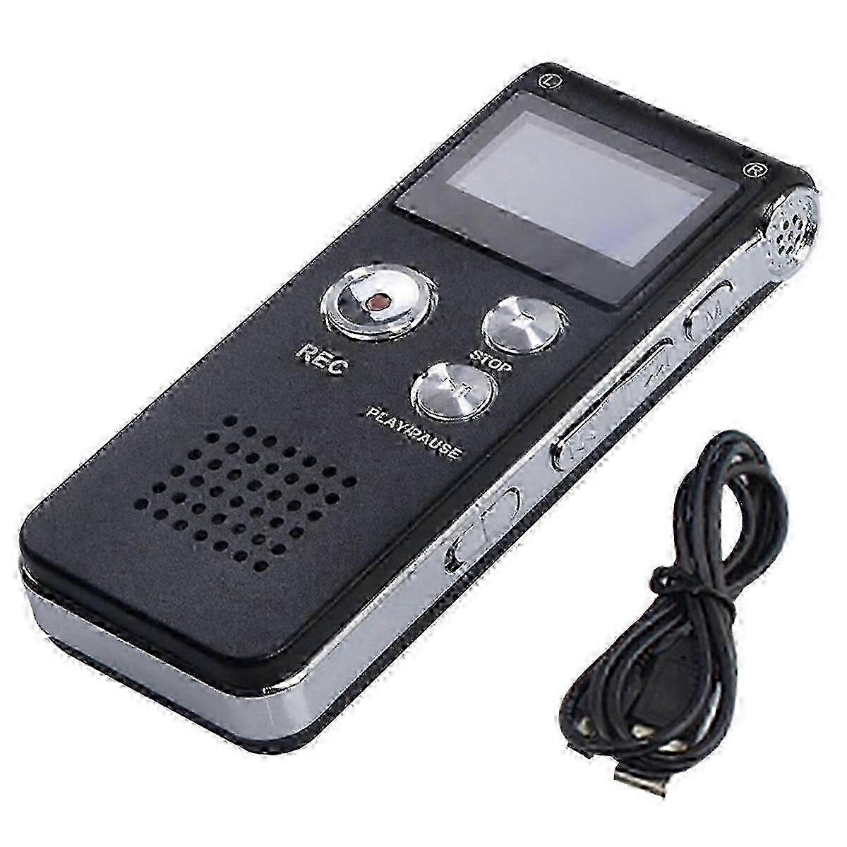 8GB Digital Voice Recorder with HD Recording and Noise Reduction - MP3 Player for Meetings, Lectures and Interviews