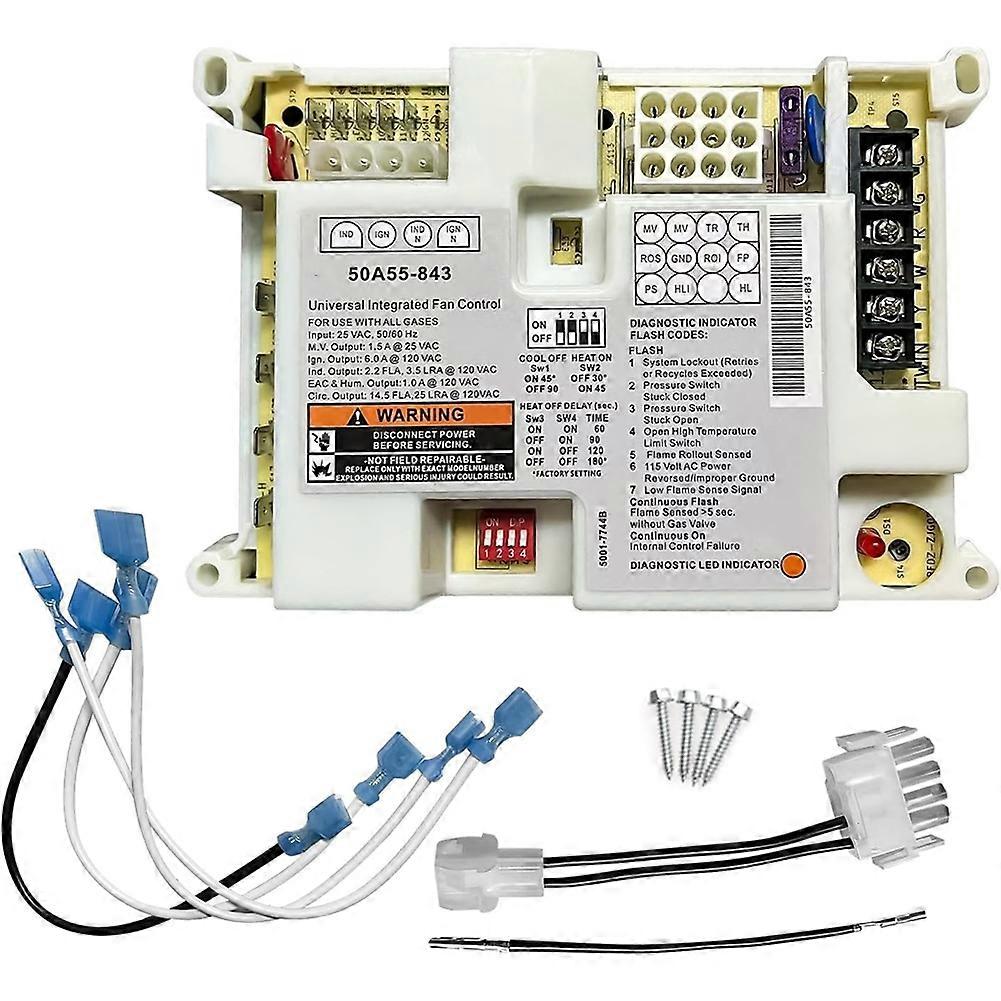 50A55-843 Furnace Control Board Module Fit for White-Rodgers,for Lennox Gas Furnaces,Automatic Gas Ignition Controller
