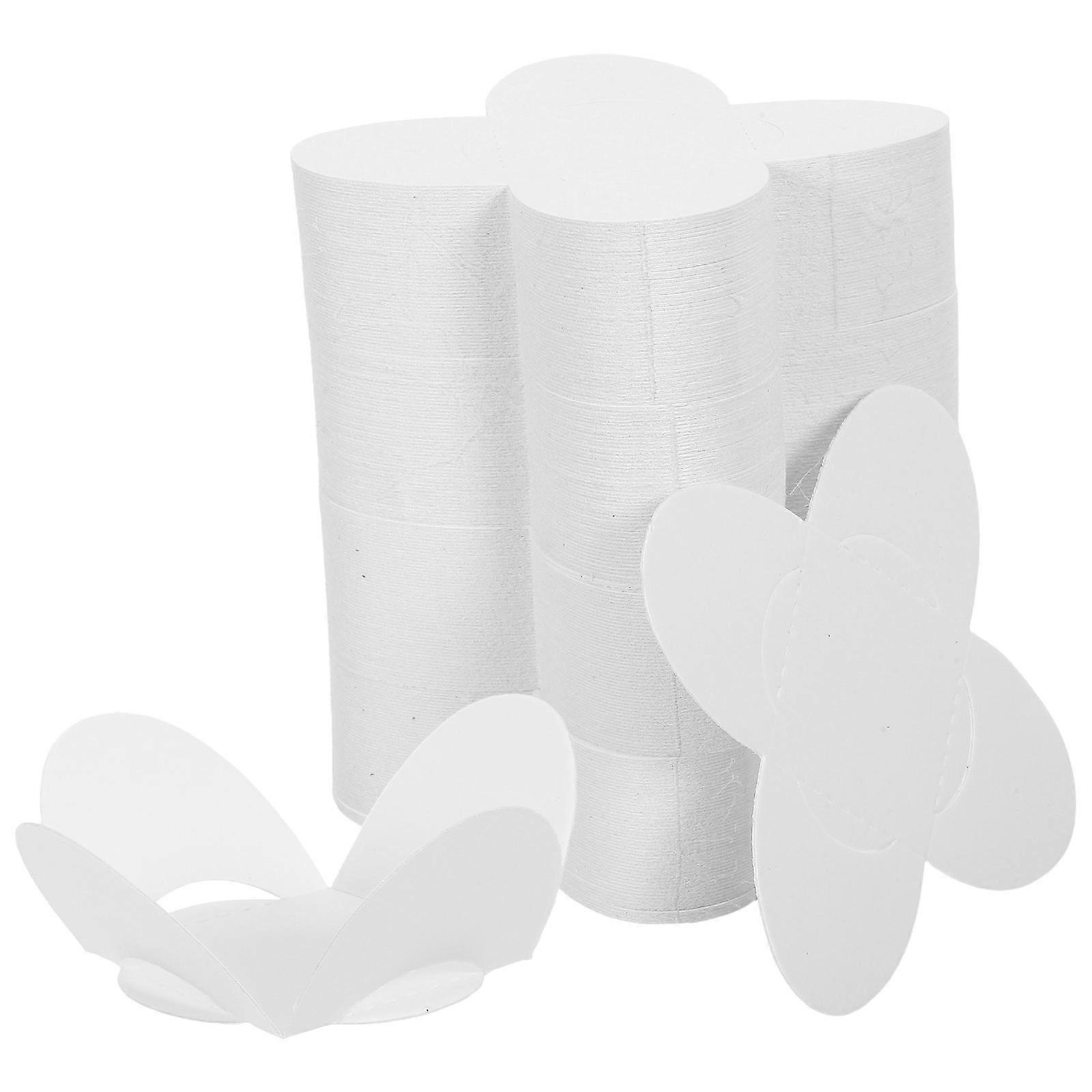 Chocolate Candy Cups Paper Flower Holders for Baking 200Pcs White Liners