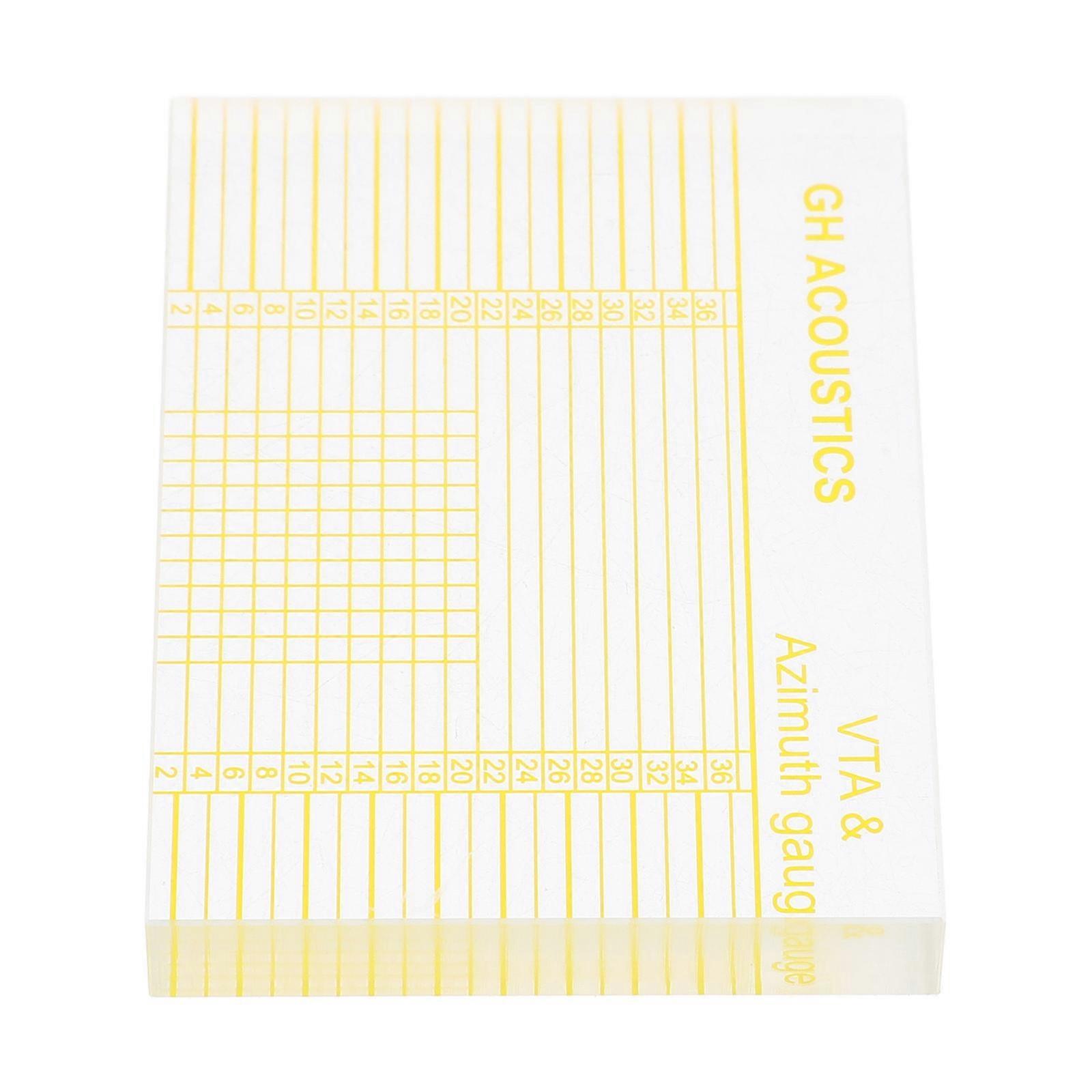 Vinyl Record Player Azimuth Ruler for Accurate Adjustment 2Pcs Acrylic