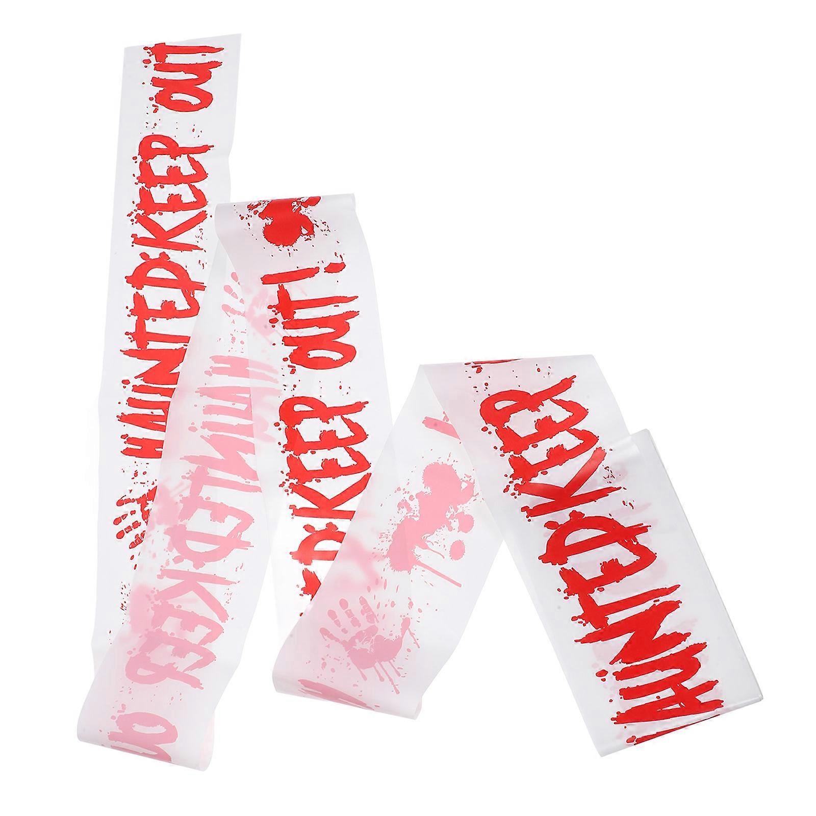 Halloween Warning Tape for Warning 1 Roll Red Safety Barrier Tape