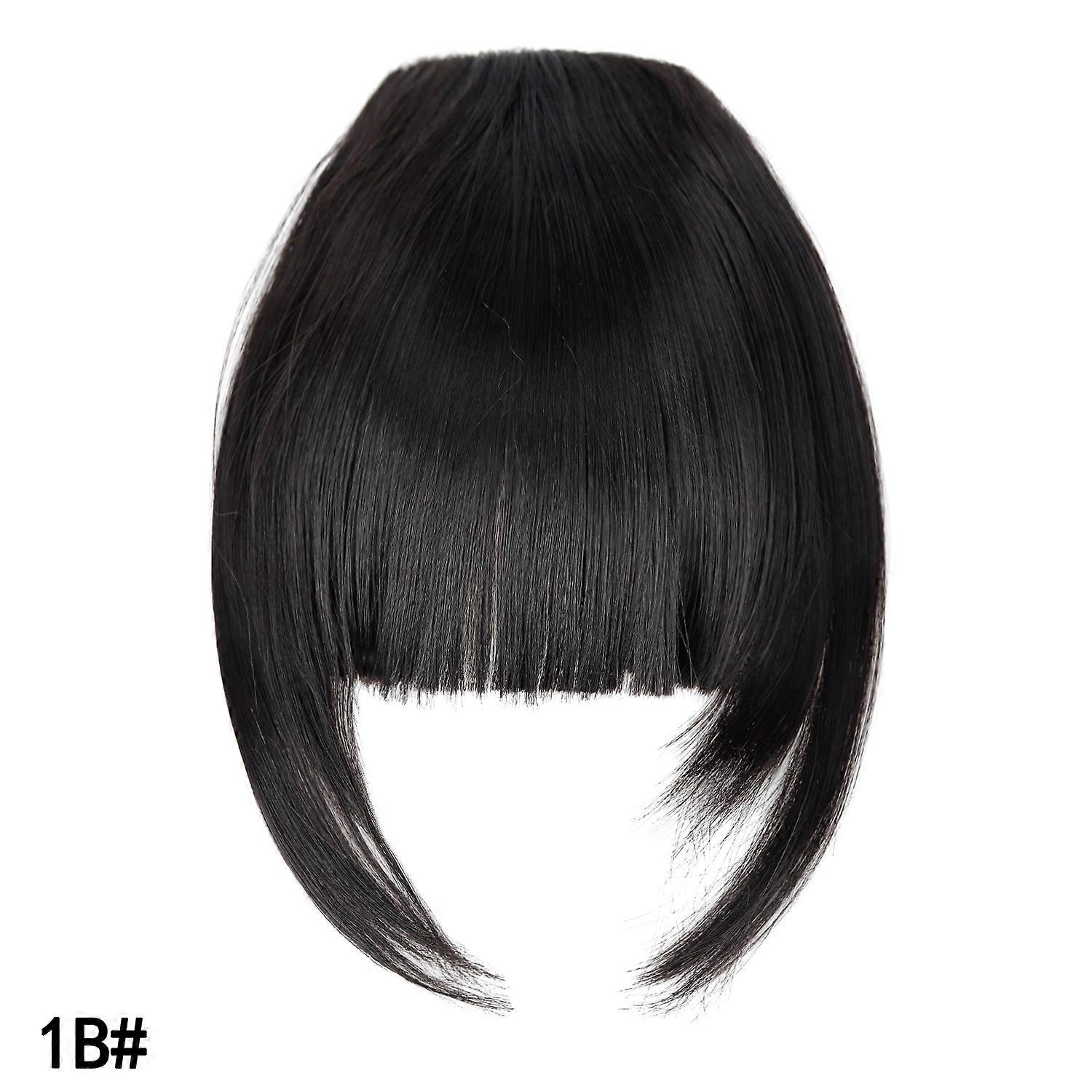 Double sideburn bangs wig, women's wig, high temperature matte silk double sideburn bangs