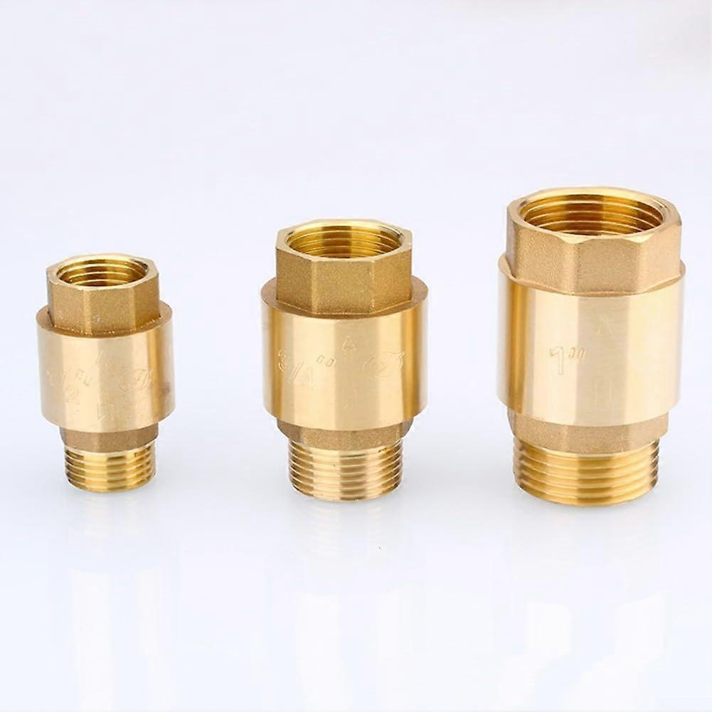 3/4 Inch Brass Check Valve Backflow Preventer with Leak  Pressure Pipeline Connection