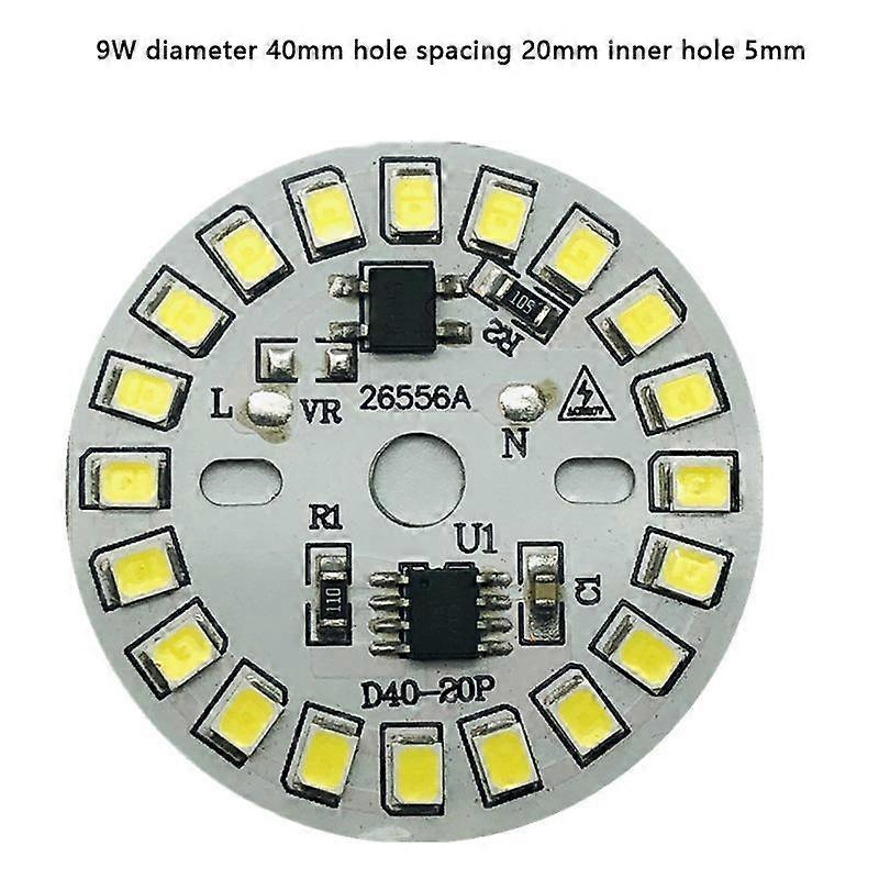 Bulb Light AC 220V Downlight Chip Spotlight LED Bulb Patch Lamp SMD Plate Circular Module Light Source Plate