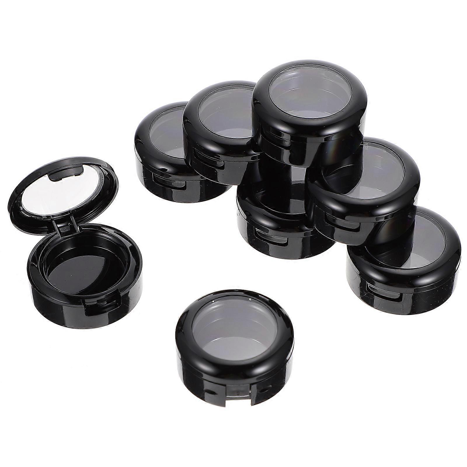 Eyeshadow Storage Box for Storage Use 8Pcs Black ABS Makeup Organizer