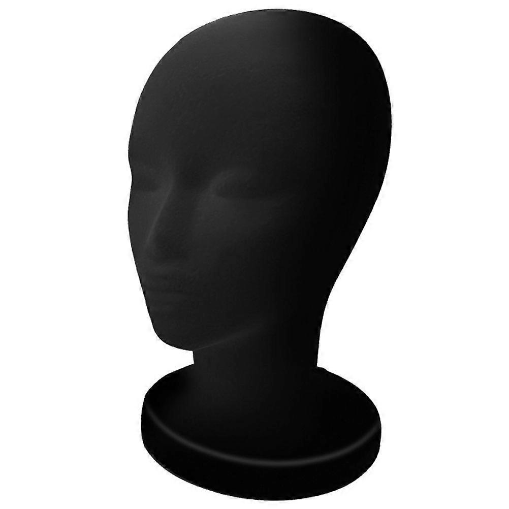 Foam Model Head Mannequin Head for Hat Display Rack Black