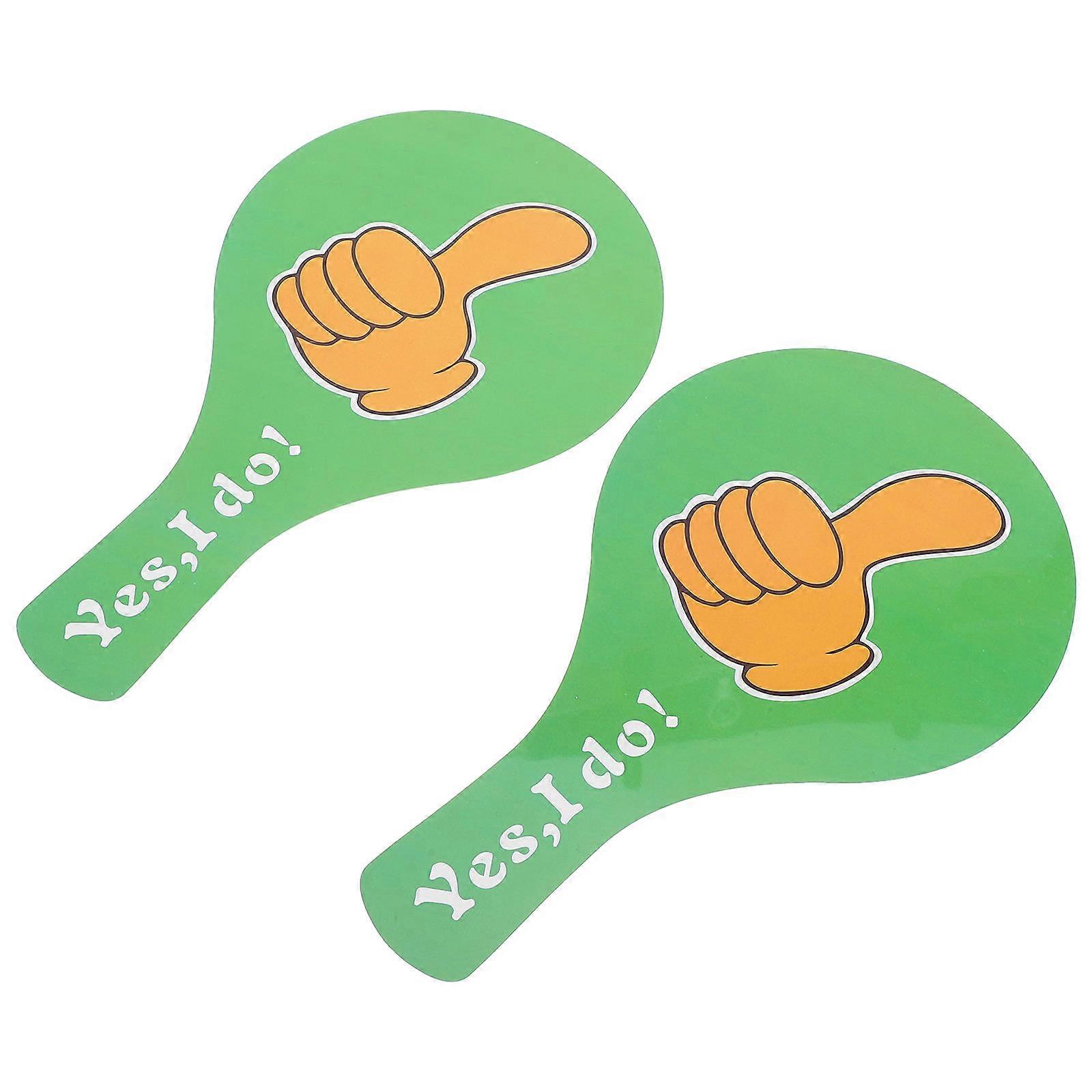 4Pcs Thumbs Up Thumb Down Paddles for Classroom Voting Plastic Use