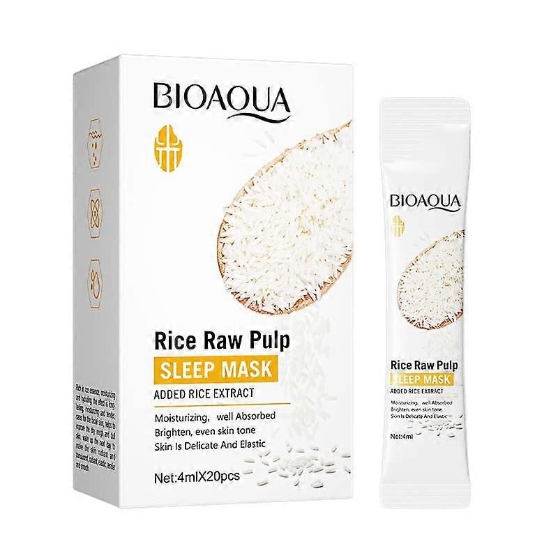 Face Mask 20 Pack with Aloe Vera for Deep Hydration and Overnight Skin