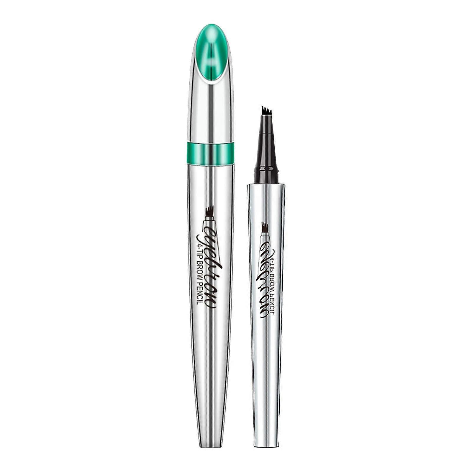 Waterproof Gel Eyebrow Pencil with FourForked Precision Tip, QuickDry DualPurpose 1ml