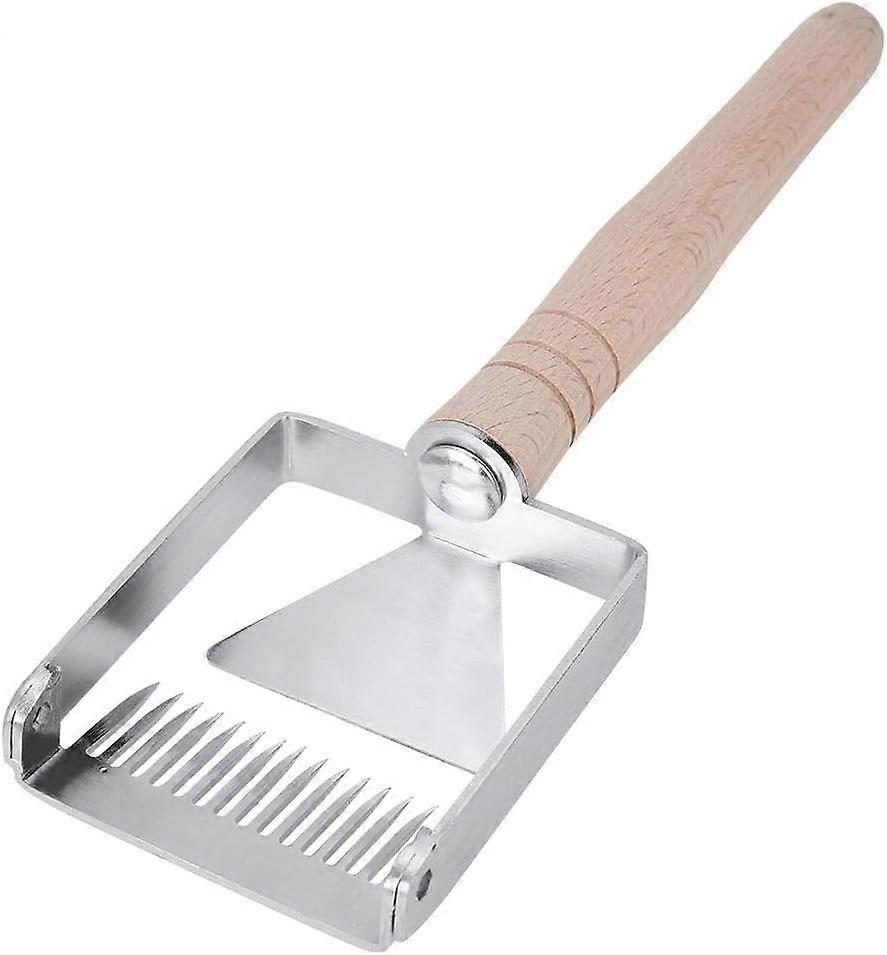 Stainless Steel Beekeeping Uncapping Fork with Wooden Handle