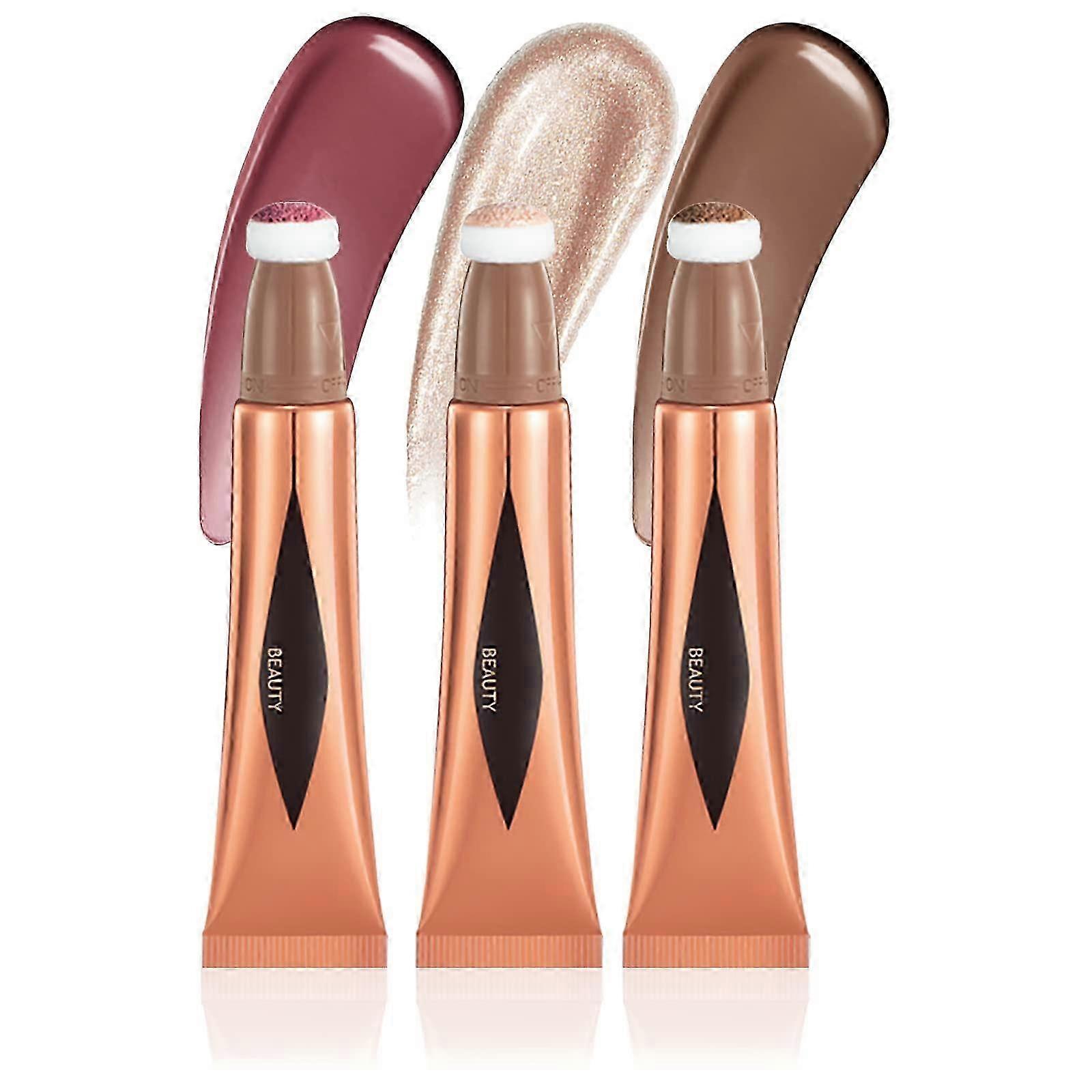 3pcs Face Concealer Blush Stick, Soft Cushion Applicator, Waterproof