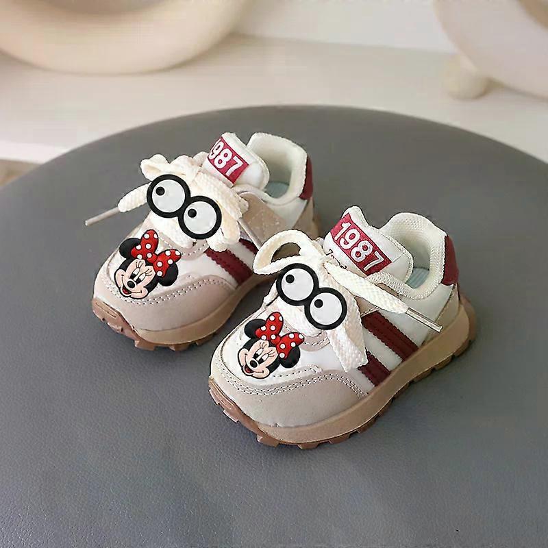 Disney Casual Shoes Spring Autumn boy Girl Non-slip Soft Sole Sneakers Mickey Mouse New Toddler Shoes Children Sports Shoes