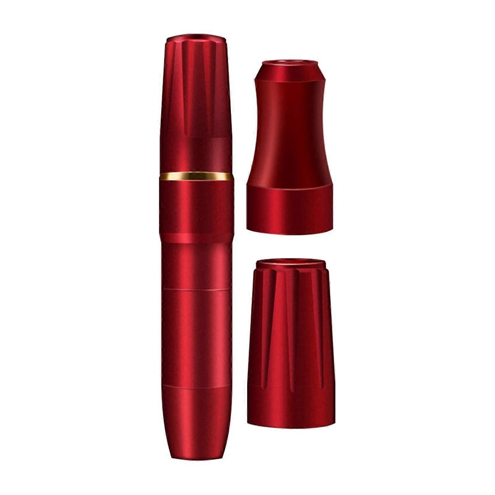 Rotary Tattoo Pen with Dual Needle Interface for Eyebrow and Lip Permanent Makeup, Red