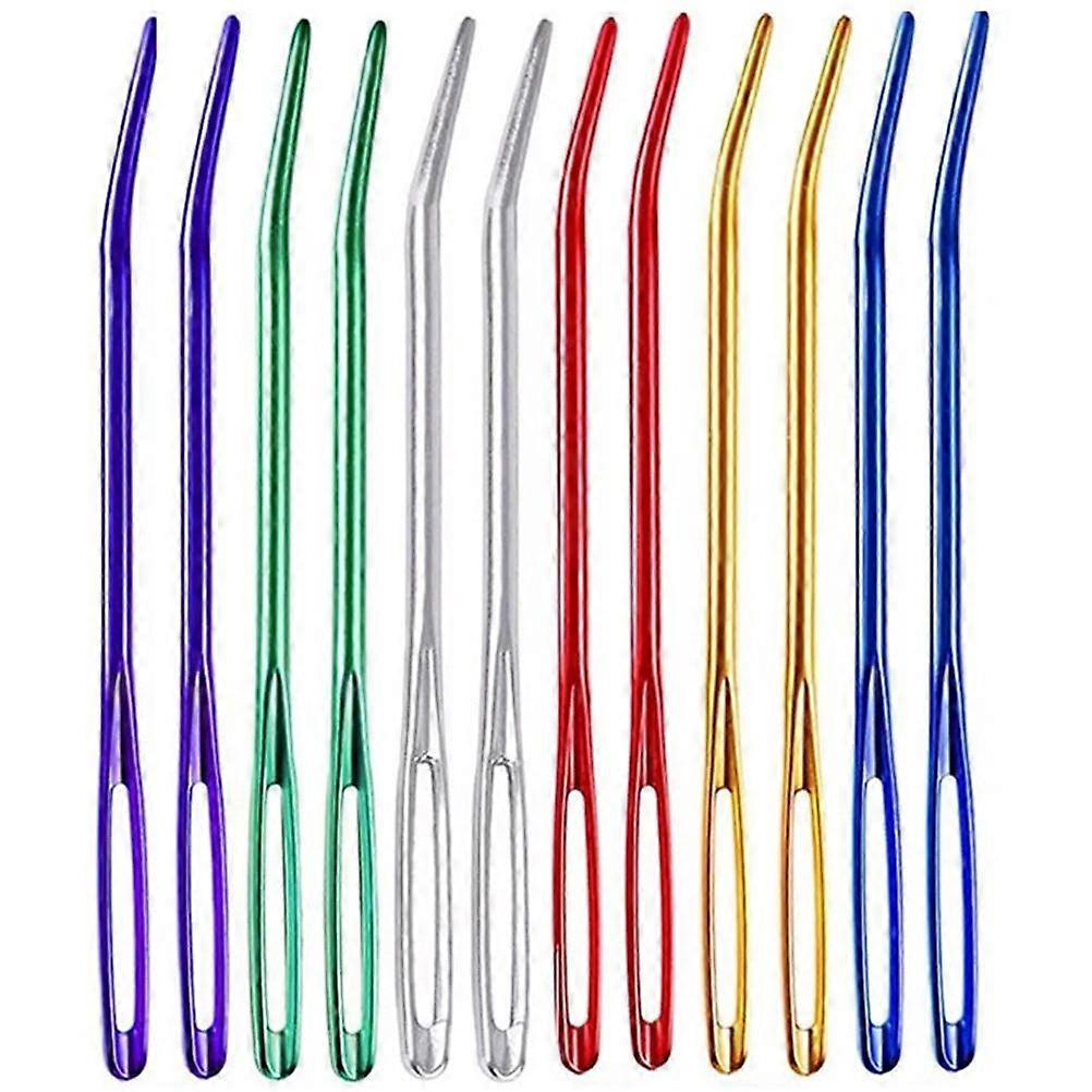 12Pcs Compact Yarn Needles Convenient Sewing Needles Household Tapestry Needles