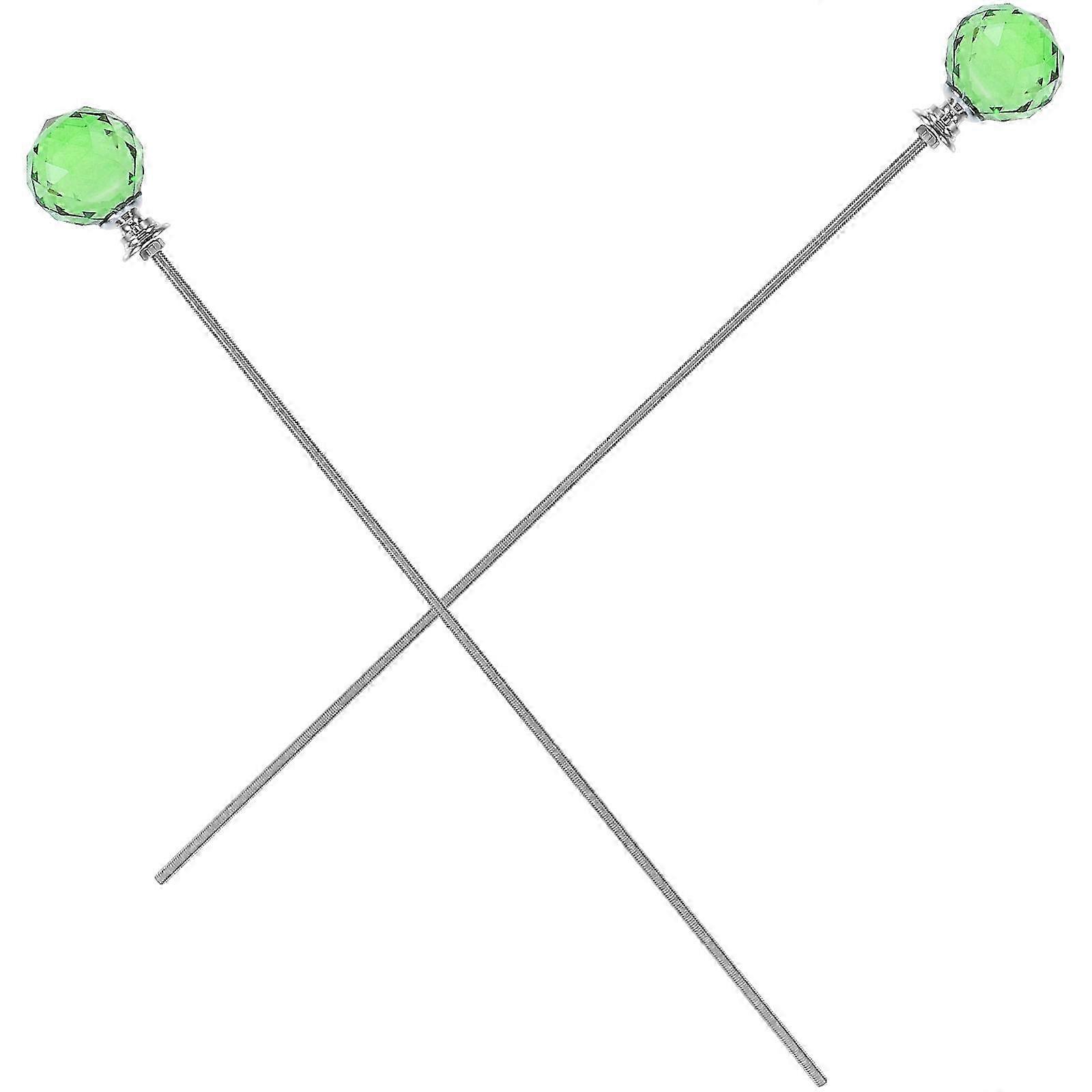 Decorative Crystal Plant Stakes for Flower Pot Support 2Pcs