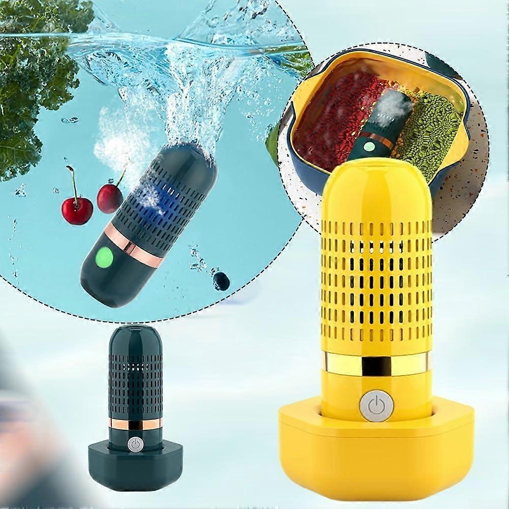Wireless Fruit and Vegetable Cleaner with Deep Purification Technology for MultiItem Washing Green/Yellow
