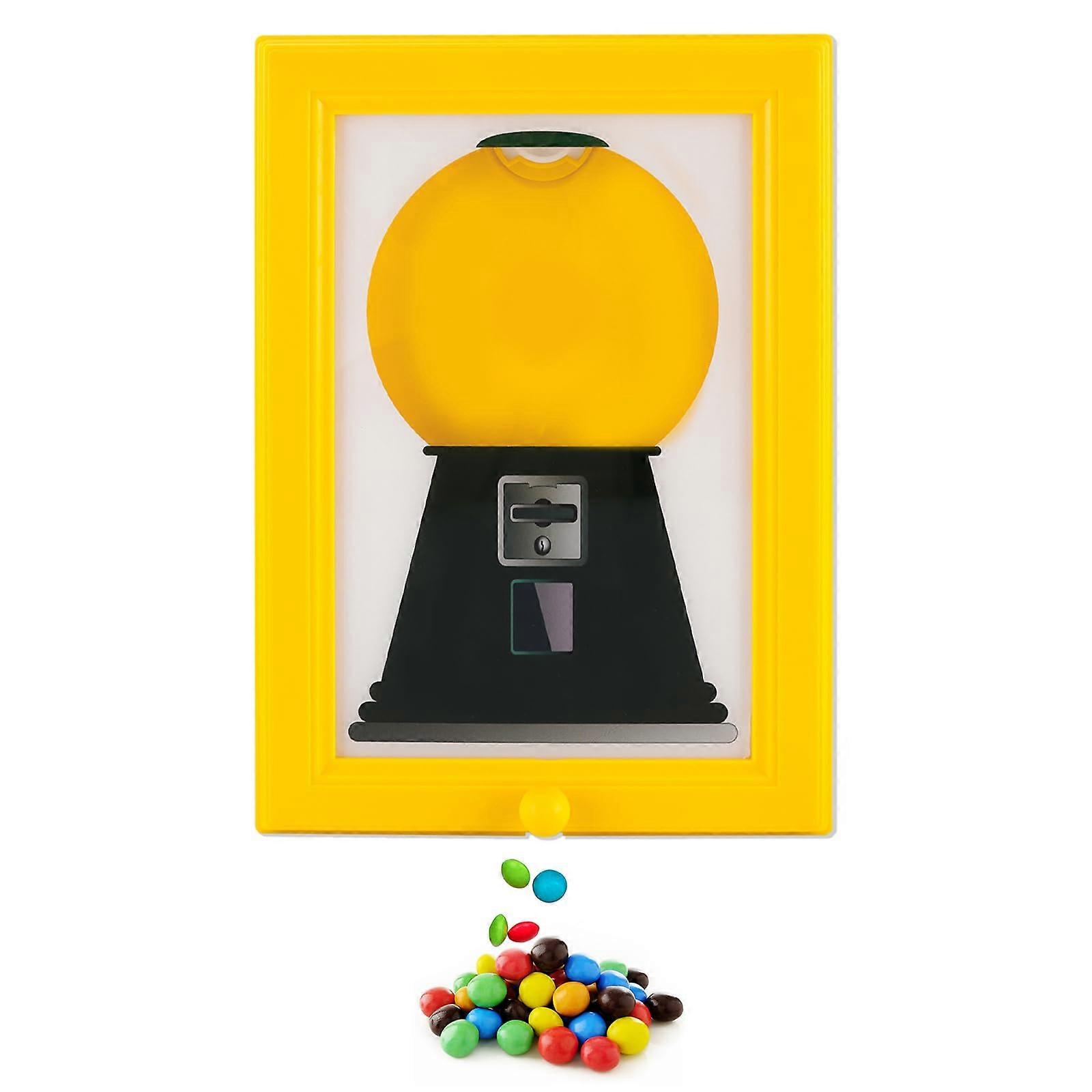 Candy Dispenser Photo Frame 2 in 1 Pushbutton Wall Mount Vintage Candy Holder Vertical Horizontal